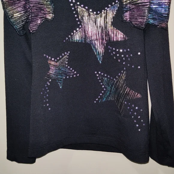 Hannah Banana Black and Purple Starry Kids Matching Set - Picture 2 of 7